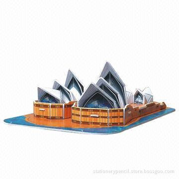 3D Puzzles/Fashionable Gifts Catalog, Made of Paper and EPS